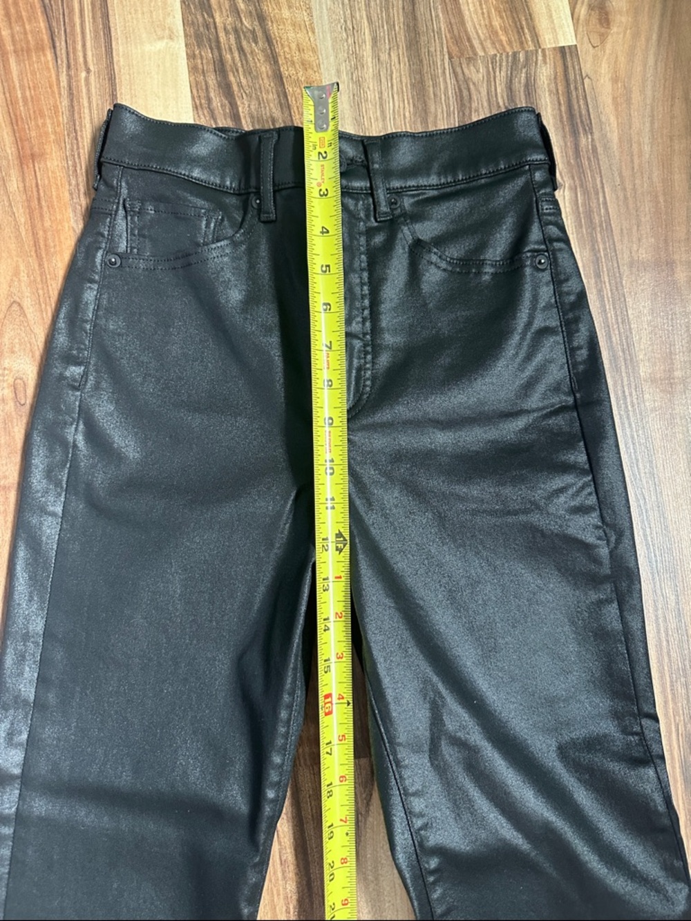 Express Black Coated Skinny Jeans - Picture 3 of 6